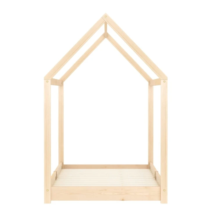 Łóżko-domek-z-drewna