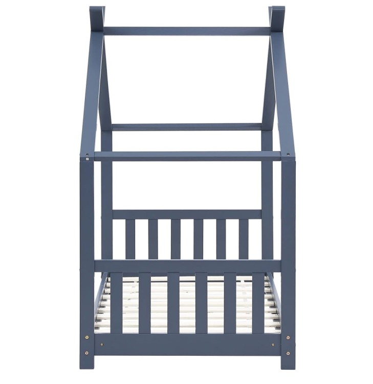 Łóżko-dla-dzieci-domek-szare