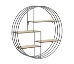 Okrągła półka wisząca w stylu loft  ⌀45 cm