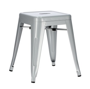 Industrialny stołek szary taboret kuchenny