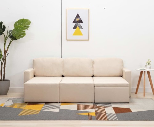 Modułowa-sofa-rozkładana-kremowa