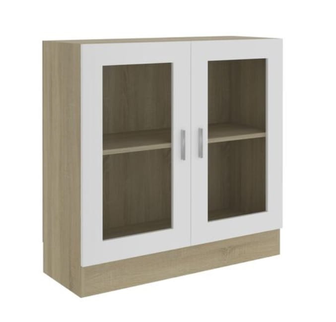 Witryna-na-książki-dąb-sonoma-z-białym