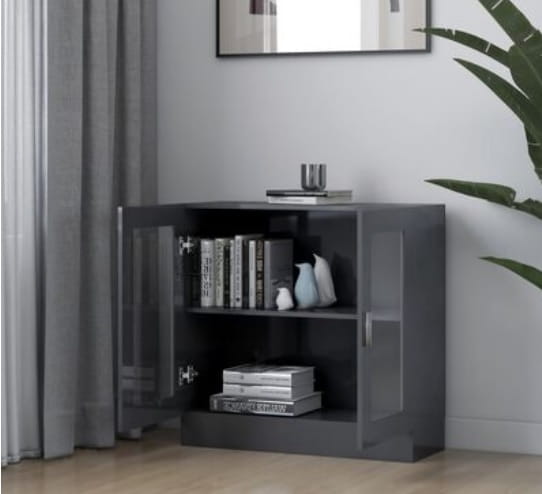 Szafka z przeszkleniem szary połysk.jpg