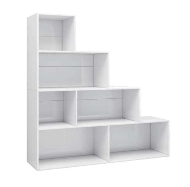 Biały-regał-schodkowy