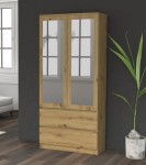 Szafa na ubrania z lustrem 90 cm artisan