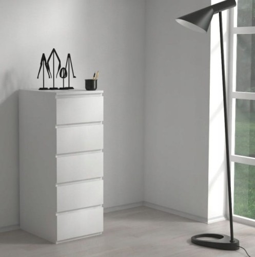 biała-komoda-szafka-5-szuflad