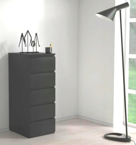 czarna-komoda-szafka-5-szuflad