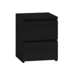 Czarna szafka nocna z szufladami