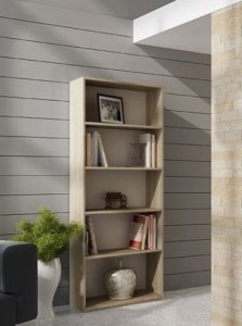 Regał na książki segregatory 182x60 cm sonoma