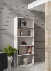 Półka słupek na książki segragatory biały 182x60