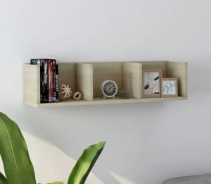 Wisząca półka ścienna na książki dąb sonoma