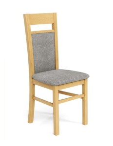 Klasyczne drewniane krzesło tapicerowane do jadalni
