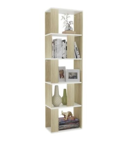 Dwukolorowy-regał-na-książki