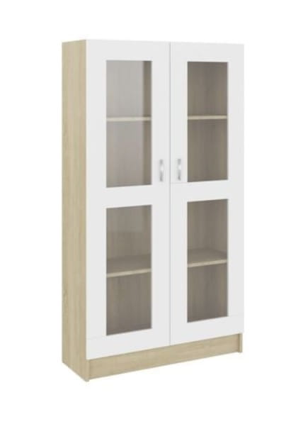 Witryna-z-półkami-sonoma-biały