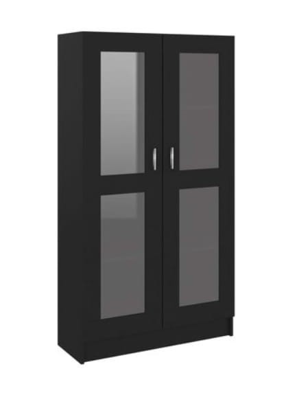 Czarna-witryna-z-półkami