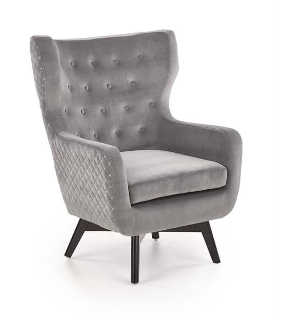 Szary-pikowany-fotel-do-salonu