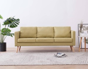 Oliwkowa sofa do poczekalni, salonu lub biura scandi