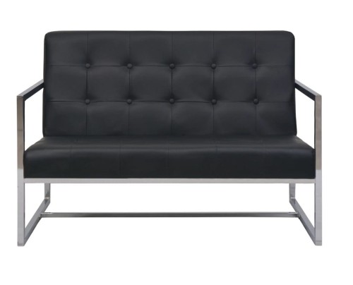 Sofa-dwuosobowa-na-chwomowanym-stelażu