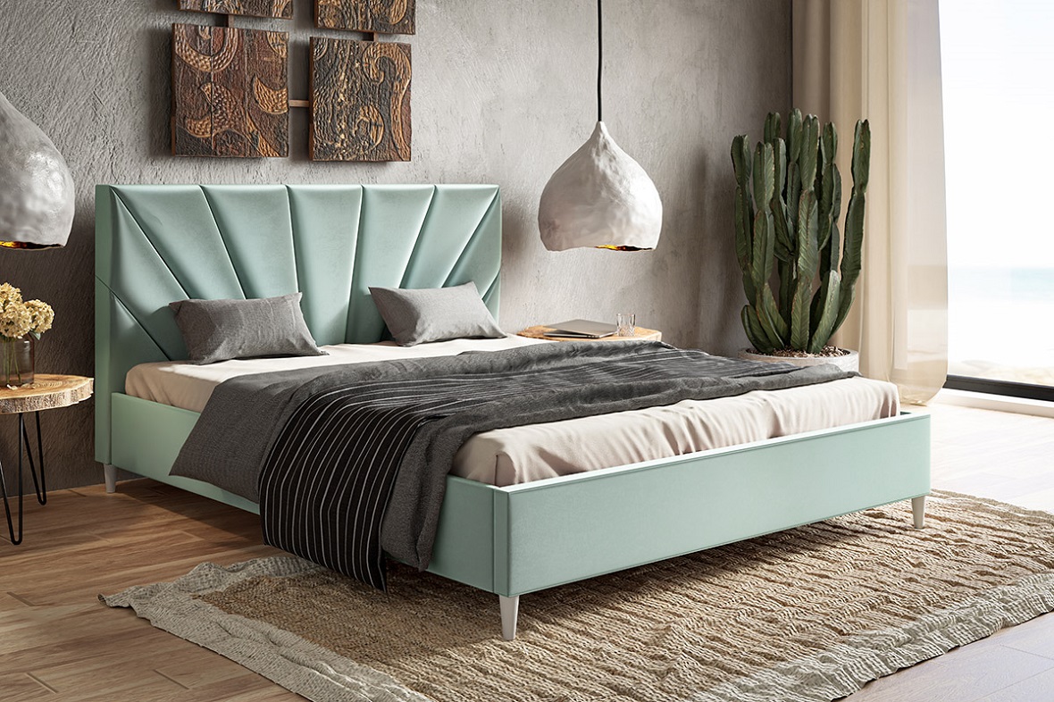 Łóżka tapicerowane z zagłówkiem - odrobina luksusu w Twojej sypialni. Inspiracje.